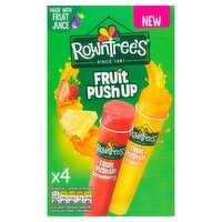 Rowntree's Fruit Push Up Strawberry & Tropical 4x90ml