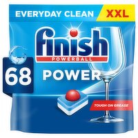 Finish Power All in One Dishwasher Tablets Regular - 68 Tabs