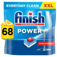 Finish Power All in One Dishwasher Tablets Lemon - 68 Tabs