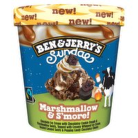 Ben & Jerry's Sundae Ice Cream Tub Marshmallow & S'more 427ml 