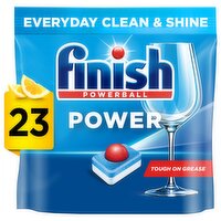 Finish Power All in One Dishwasher Tablets Lemon - 23 Tabs