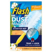 Flash Duster Dust Magnet Mrs Hinch's Orange Blossom Starter Kit (1 Handle + 4 Refills)