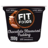 Fit Foods Chocolate Flavoured Pudding with Sweetners 200g