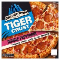 Chicago Town Tiger Crust Double Pepperoni Pizza 320g