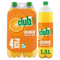 Club Orange with Real Bits 4 x 1.5 Litres 