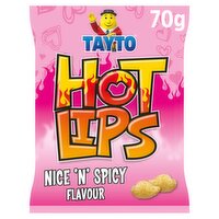 Tayto Nice 'N' Spicy Flavour Hot Lips 70g