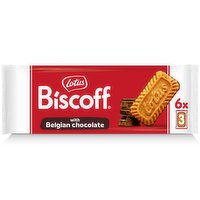 Biscoff Chocolate Coated Biscuits 6 three-packs - 132g