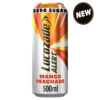 Lucozade Alert  Zero Mango & Peach Caffeine Energy Drink 500ml