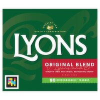 Lyons Tea Original 80 Tea Bags 232g
