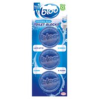 Bloo In-Cistern Original Blue Toilet Blocks 3 x 38g