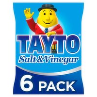 Tayto Salt & Vinegar Flavour Potato Crisps 6 x 25g