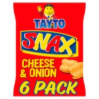 Tayto Snax Potato Puffs Cheese & Onion Flavour 6 x 17g