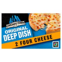 Chicago Town 2 Deep Dish Four Cheese Mini Pizzas 2 x 148g