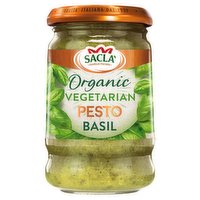 Sacla' Organic Vegetarian Basil Pesto 190g