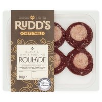 Rudd's 6 Black & White Pudding Roulade 240g