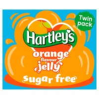 Hartley's Orange Flavour Jelly Sugar Free Twin Pack 23g