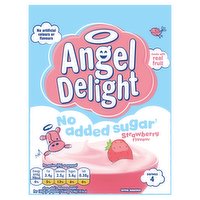 Angel Delight No Added Sugar Strawberry Instant Dessert Mix 47g