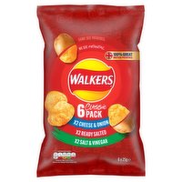 Walkers Classic Variety Multipack Crisps 6x25g