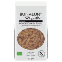 Bunalun Organic Cooking Wholegrain Fusilli 500g