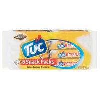 Tuc Snack Packs Salted Savoury Crackers 8 x 31.25g (250g)