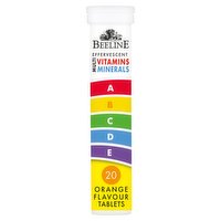 Beeline Effervescent Multi Vitamins Minerals Complete Orange Flavour 20 Tablets