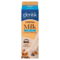 Glenisk Organic Milk Low Fat 1 Litre