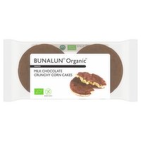 Bunalun Organic Snacks Milk Chocolate Crunchy Corn Cakes 95g