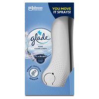 Glade Sense & Spray Air Freshener Holder + Refill Clean Linen 18ml
