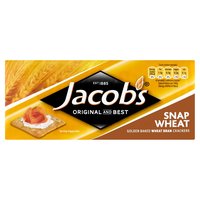 Jacob's Snap Wheat Golden Baked Wheat Bran Crackers 190g