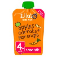 Ella's Kitchen Organic Apples, Carrots and Parsnips Baby Food Pouch 4+ Months 120g