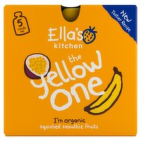 Ella's Kitchen Organic The Yellow One Smoothie Multipack Baby Food Pouch 6+ Months 5x90g