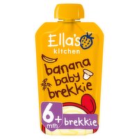 Ella's Kitchen Organic Banana Baby Brekkie Baby Food Breakfast Pouch 6+ Months 100g