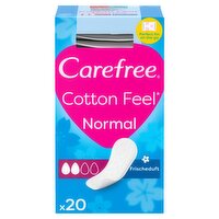 Carefree Normal with Cotton Extract Panty Liners Pads Pack of 20