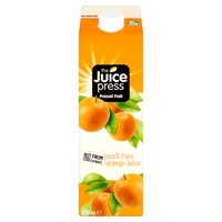The Juice Press Pressed Fruit Not from Concentrate 100% Pure Orange Juice 1 Litre