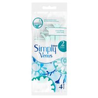 Simply Venus 2 Disposable Razors x4