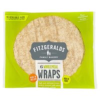 Fitzgeralds Family Bakery 6 Wholemeal Wraps 370g