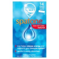 Spatone Iron-Rich Water Natural 14 x 20ml Sachets (280ml)