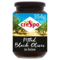 Crespo Pitted Black Olives in Brine 354g