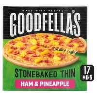 Goodfella's Stonebaked Thin Crust Ham & Pineapple Pizza 365g