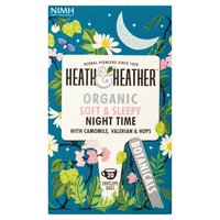 Heath & Heather Organic Night Time 20 Envelope Bags 20g