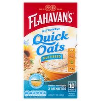 Flahavan's Microwave Quick Oats Multiseed 10 x 40g (400g)