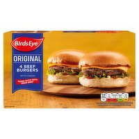 Birds Eye Original 4 Beef Burgers with Onion 227g