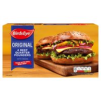 Birds Eye 4 Original Beef Quarter Pounders with Onion 454g