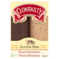 Clonakilty Gluten Free Black & White Pudding 260g