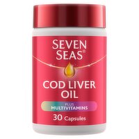 Seven Seas Omega-3 Fish Oil Plus Cod Liver Oil One-a-Day 30 Capsules