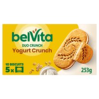 Belvita Breakfast Biscuits Yogurt Crunch Live Yogurt 5 Packs 253g