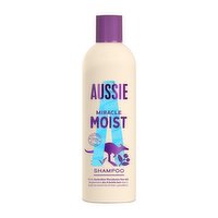 Aussie Miracle Moist Shampoo - Moisture-Quenching For Dry, Damaged Hair, 300ml