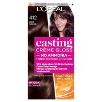 L'Oreal Casting Creme Gloss 412 Iced Cocoa Cool Brunette Brown Semi Permanent Hair Dye