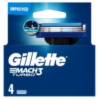 Gillette Mach3 Turbo Razor Refills for Men