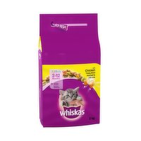 Whiskas Kitten Complete Dry Cat Food Biscuits Chicken 2kg